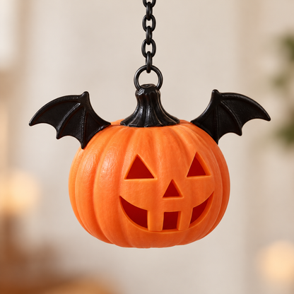 The Jack-o'-Lantern — Pumpkin Bookshelf Lantern
