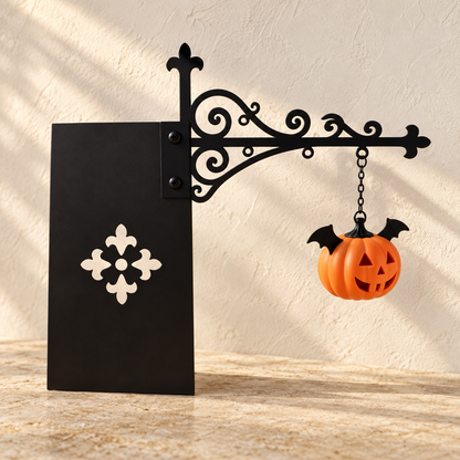 The Jack-o'-Lantern — Pumpkin Bookshelf Lantern