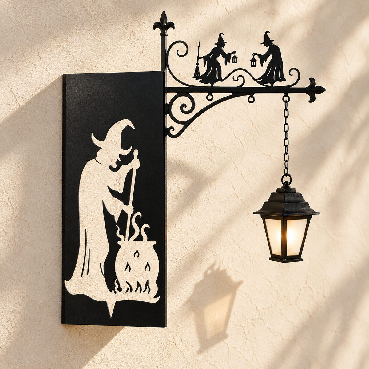 The Witch & Cauldron — Witch Bookshelf Lantern