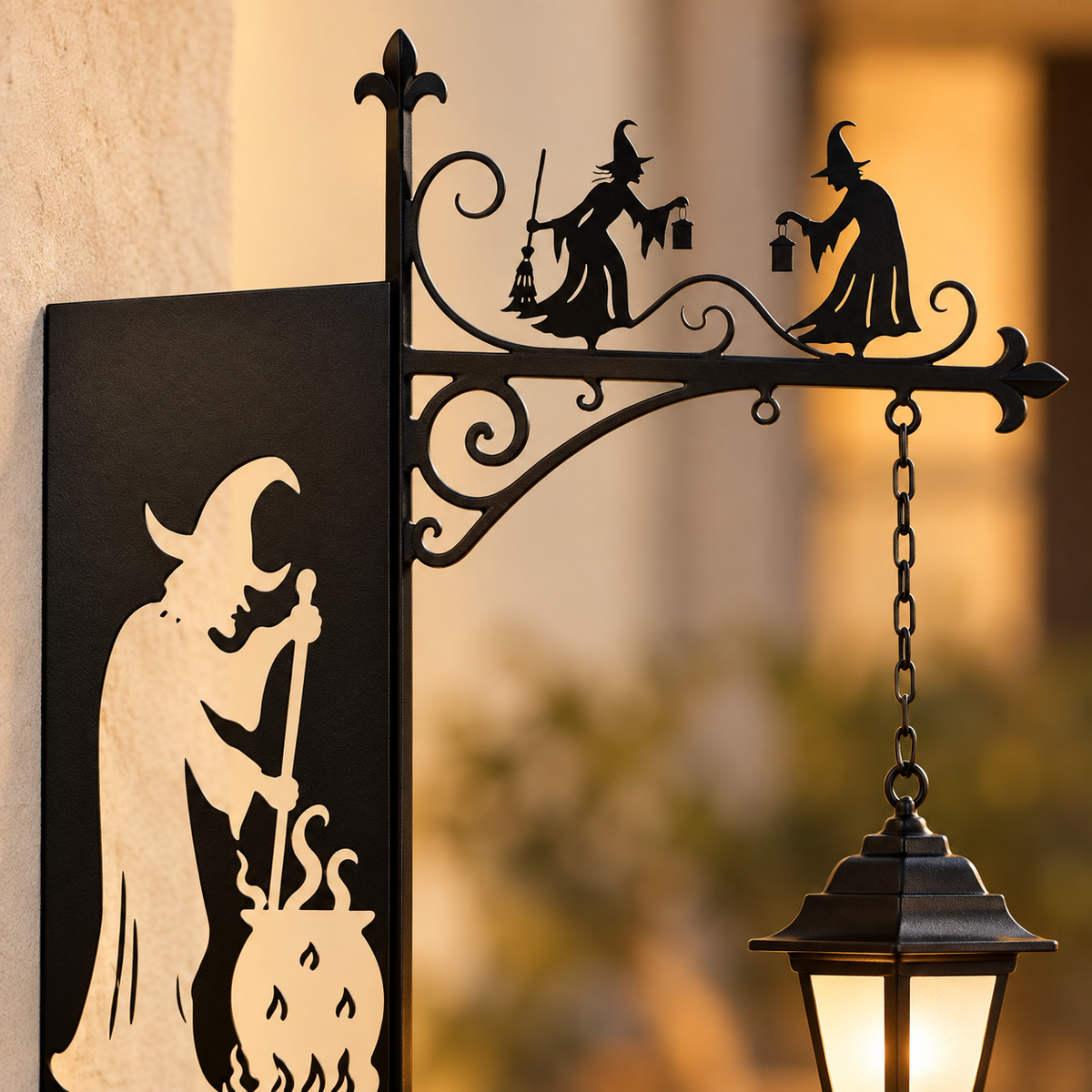 The Witch & Cauldron — Witch Bookshelf Lantern