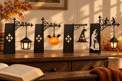 The Full Haunt — Bookshelf Lantern Set of 4